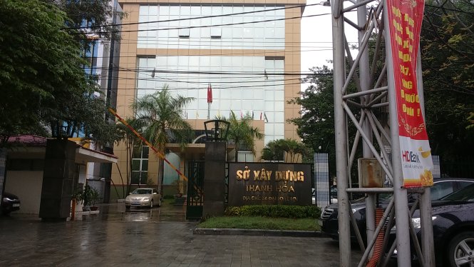 Sở Xây dựng tỉnh Thanh Hóa, nơi bà Trần Vũ Quỳnh Anh công tác - Ảnh: Hà Đồng