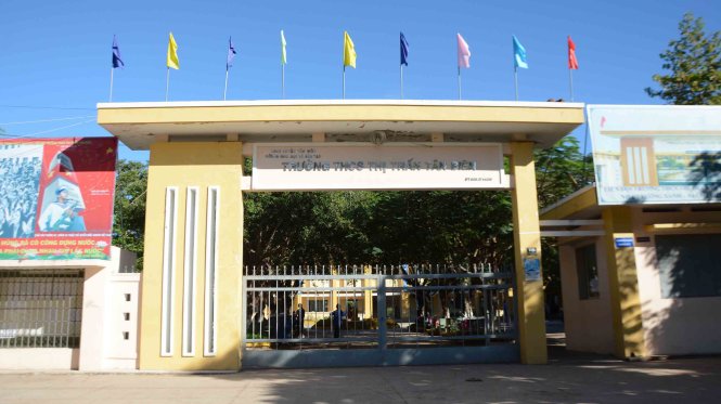 Trường THCS thị trấn Tân Biên (huyện Tân Biên, tỉnh Tây Ninh) - Ảnh: Đức Trong