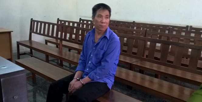 Châu Văn Việt tại phiên tòa sáng 3-4 -
 Ảnh: T.L