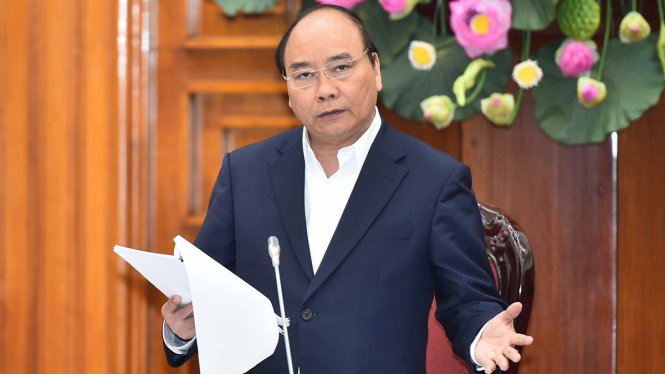 Người đứng đầu Chính phủ, Thủ tướng Nguyễn Xuân Phúc lo lắng trước tình trạng tăng trưởng kinh tế thấp - Ảnh: L.K