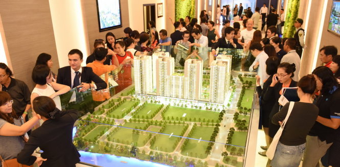Saigon South Residences được đưa ra thị trường vào cuối tháng 10-2016 ngay lập tức nhận được sự quan tâm lớn của nhóm khách hàng trẻ - Ảnh: D.TUẤN