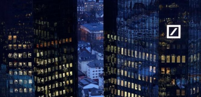 Trụ sở Ngân hàng Deutsche tại Frankfurt, Đức - Ảnh: Reuters