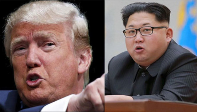 Tổng thống Mỹ Donald Trump (trái) và nhà lãnh đạo Triều Tiên Kim Jong Un - Ảnh: Zee News
