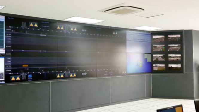 Trung tâm quản lý điều hành giao thông (ITS) gồm hệ thống camera, hệ thống liên lạc không dây, trạm cân tự động, thu phí kín - Ảnh: VEC E