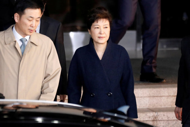 Cựu tổng thống Hàn Quốc Park Geun-hye - Ảnh: Reuters