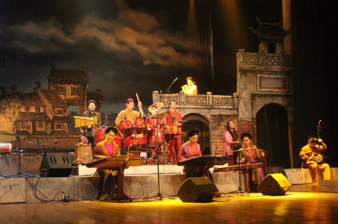 Tiết mục tham dự liên hoan của Nhà hát múa rối Thăng Long, Hà Nội -
 Ảnh: Lê Dung