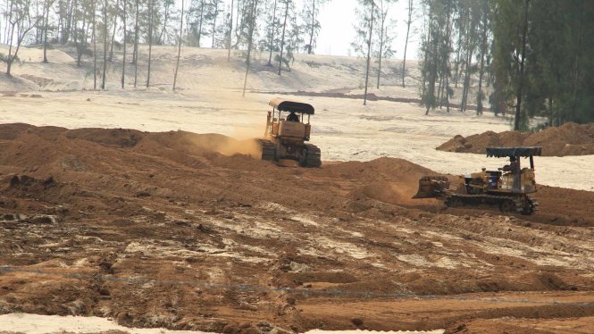 Tỉnh Phú Yên chủ trương phá rừng phòng hộ và thi công sân golf tại dự án khu du lịch liên hợp cao cấp New City khi chưa được Thủ tướng Chính phủ cho phép, nhưng phủ nhận dự án này không liên quan đến cuộc thi hoa hậu hữu nghị ASEAN - Ảnh: V.TR.