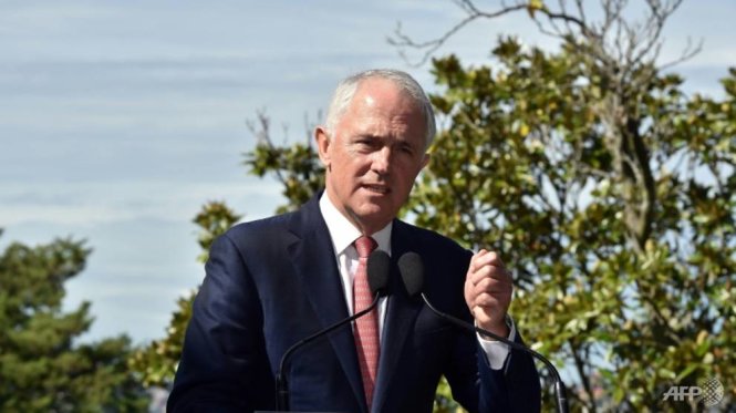 Thủ tướng Úc Malcolm Turnbull sẽ đến Mỹ để kỷ niệm 75 năm Trận chiến biển Coral trong Thế chiến II - Ảnh: AFP