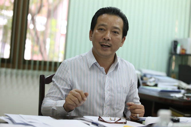 Ông Võ Trọng Nam, phó giám đốc So73VH-TT TP.HCM, trả lời phỏng vấn báo Tuổi Trẻ chiều 26-4 - Ảnh: GIA TIẾN