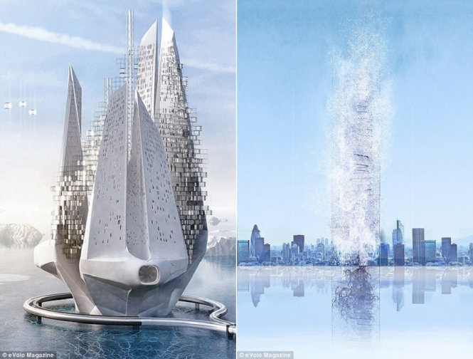 Hai mẫu thiết kế nhà chọc trời ấn tượng tham dự cuộc thi