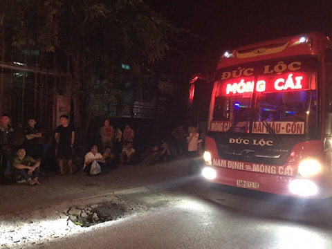 Xe khách Đức Lộc bị xử phạt vì chở quá số người quy định - Ảnh: Cơ quan chức năng cung cấp