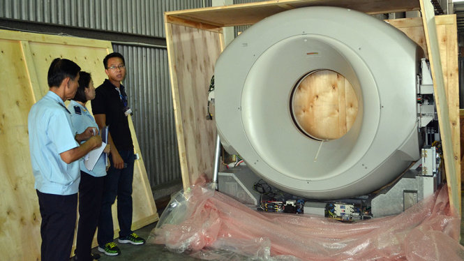 Hình lô hàng máy chụp CT bị phát hiện - Ảnh do cơ quan Hải quan cung cấp