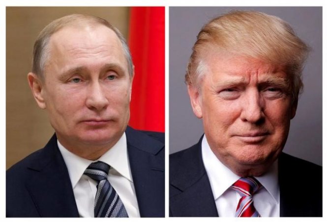 Tổng thống Nga Vladimir Putin (trái) và Tổng thống Mỹ Donald Trump (phải) - Ảnh: Reuters