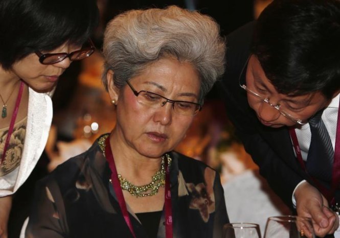 Bà Phó Oánh, chủ tịch Ủy ban Đối ngoại Quốc hội Trung Quốc - Ảnh: Reuters