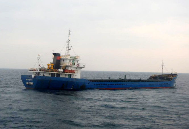 tàu Nguyễn Nam Khánh 168 va chạm với tàu cá HP 09364 TS khiến 2 ngư dân thiệt mạng - Ảnh: Vietnam MRCC