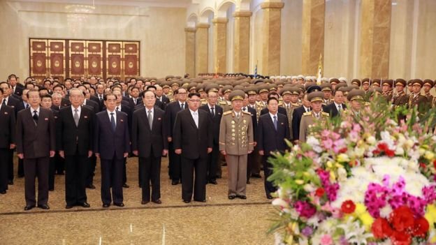 Lãnh đạo Triều Tiên Kim Jong Un trong một sự kiện tại Cung điện Mặt trời Kumsusan - Ảnh: AFP