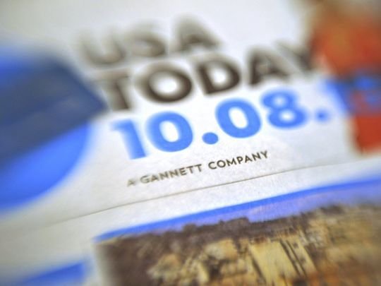 Trang Facebook của USA Today bị hàng triệu tài khoản theo dõi ảo - Ảnh:USA Today