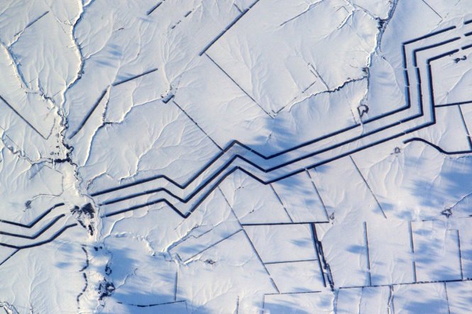Tuyết phủ tạo thành 'tác phẩm nghệ thuật' ở Nga.