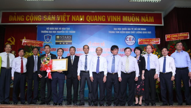Trường ĐH Nguyễn Tất Thành là một trong hai trường ĐH ngoài công lập được chứng nhận kiểm định chất lượng giáo dục đến thời điểm này. Ảnh: M.G