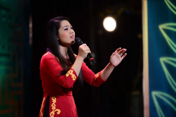 Nguyễn Thị Trường An - thí sinh đoạt huy chương vàng giải Bông lúa vàng lần XI - Ảnh: Quang Định