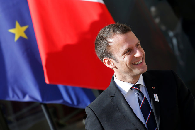 Tân tổng thống Pháp Emmanuel Macron - Ảnh: Reuters