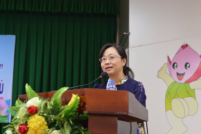 Bà Nguyễn Thúy Hà, phó giám đốc Sở GD-ĐT Đồng Tháp - Ảnh: Ngọc Tài