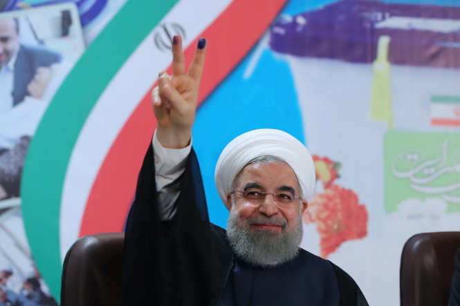 Tổng thống Hassan Rouhani tiếp tục lãnh đạo trong bốn năm - Ảnh: Reuters