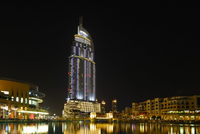 Tòa nhà Address cao 63 tầng, cung cấp 626 căn hộ dịch vụ cho thị trường Dubai. (Ảnh: Oleg Znamenskiy/Shutterstock)
