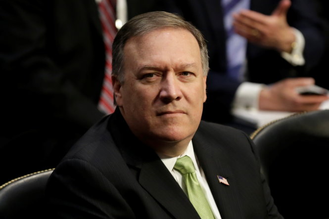Giám đốc CIA Mike Pompeo trong buổi điều trần trước Ủy ban Tình báo Thượng viện Mỹ về Những mối đe dọa trên thế giới vào ngày 11-5 - Ảnh: Reuters