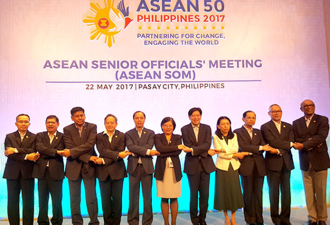 Cuộc họp các Quan chức Cao cấp ASEAN (SOM) tại Manila, Philippines ngày 22-5. Ảnh: Bộ Ngoại giao Việt Nam
