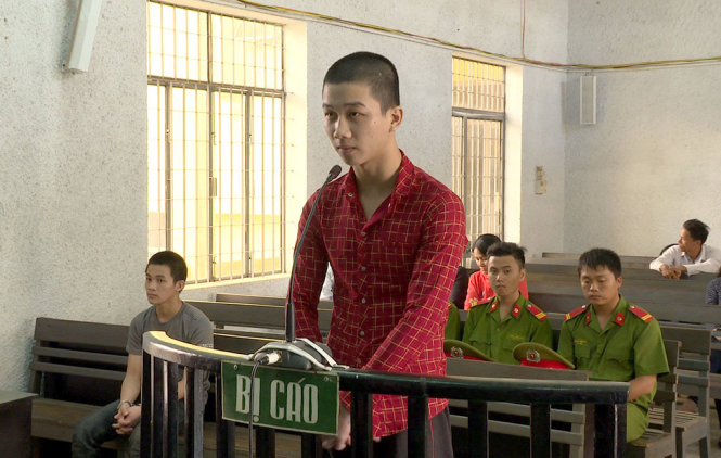 Bị cáo Ngô Trung Nam tại tòa