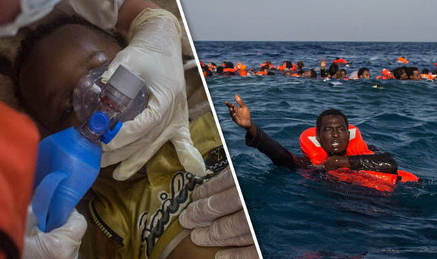Các nhóm cứu hộ cho biết có nhiều trẻ em đi trên tàu - Ảnh: Getty