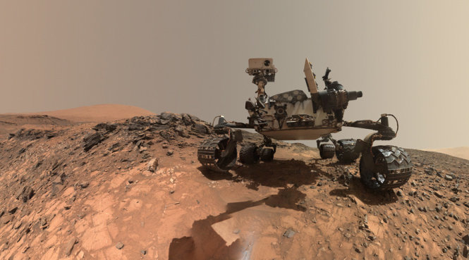 Hình ảnh robot tự hành sẽ lên sao Hỏa năm 2020 do NASA công bố - Ảnh: NASA