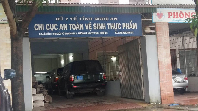 Chi cục An toàn vệ sinh thực phẩm tỉnh Nghệ An - nơi ông Trang đang làm việc - Ảnh: D.Hòa