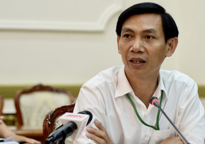 ông Nguyễn Văn Tám, Phó giám đốc  Sở Giao thông Vận tải. Ảnh Tự Trung