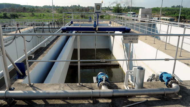 Hệ thống xử lý nước thải tại khu công nghiệp An Phước (huyện Long Thành, Đồng Nai) - Ảnh: A.L