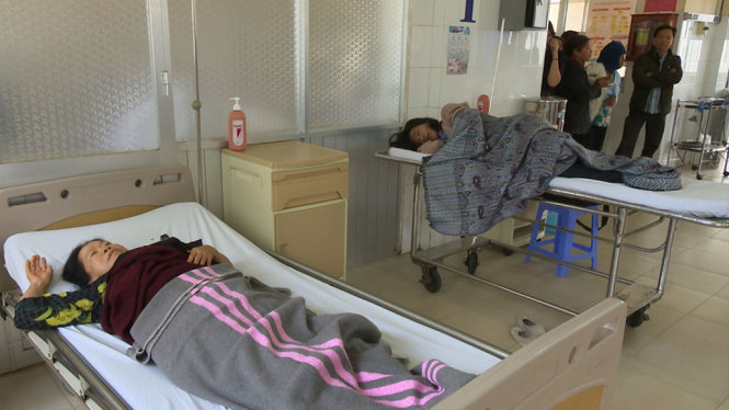 Du khách người Myanmar đang được điều trị tại bệnh viện đa khoa Lâm Đồng - Ảnh: K.N