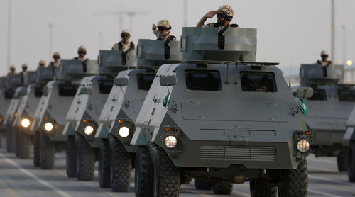 Lực lượng đặc nhiệm Saudi Arabia trong lễ tốt nghiệp năm 2015 - Ảnh: Reuters