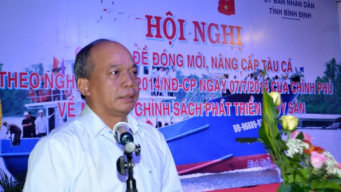 Thứ trưởng Bộ NN&PTNT Vũ Văn Tám yêu cầu các địa phương tổng rà soát hư hỏng của tàu vỏ thép để khắc phục - Ảnh: Duy Thanh