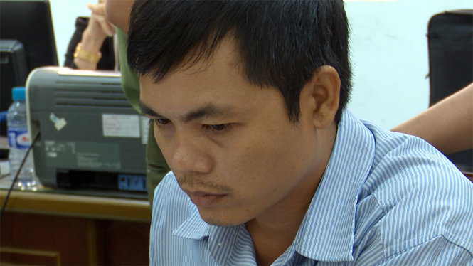 Ưng Văn Thanh, kiểm soát viên Đội QLTT số 7 - Ảnh: do Cơ quan Công an cung cấp