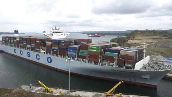 Kênh đào Panama là một tuyến đường thương mại quan trọng toàn cầu - Ảnh: AFP