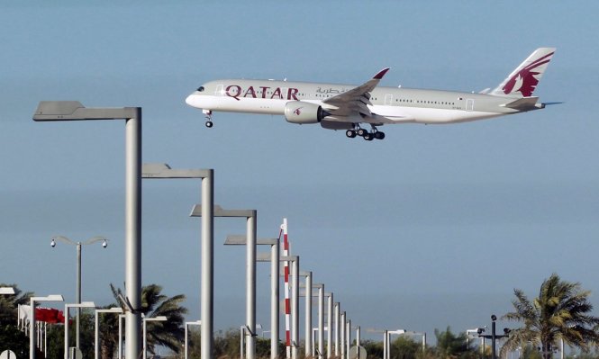 Một chiếc máy bay của Qatar - Ảnh: Reuters