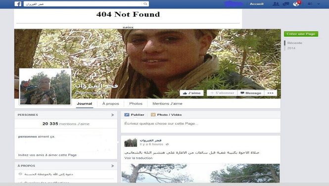 Một trang Facebook đăng tải hình ảnh về tấn công khủng bố ở Tunisia - Ảnh chụp lại màn hình