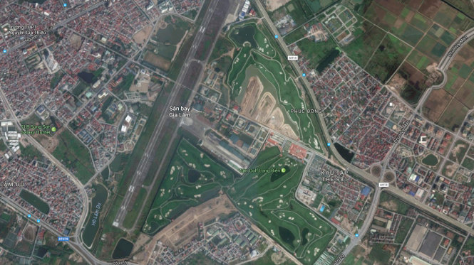 Sân golf Long Biên - Ảnh: Google map
