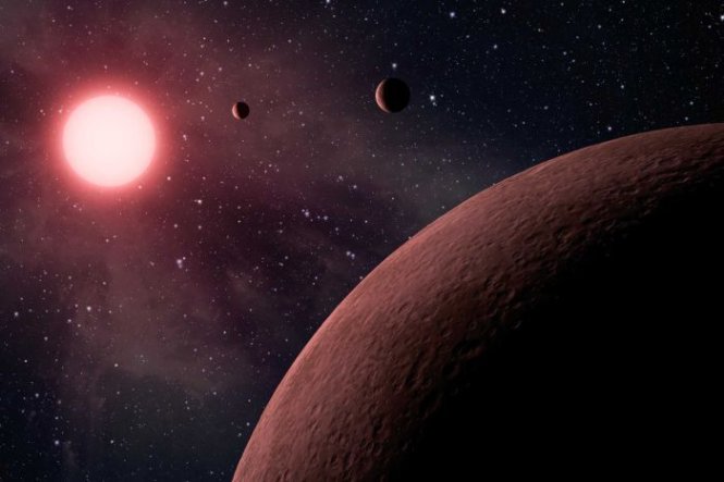 Nhóm nghiên cứu NASA xác định được khoảng 219 hành tinh mới, 10 hành tinh trong đó có kích thước tương đương Trái Đất - Ảnh: NASA