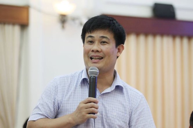 Ông Sái Công Hồng tại cuộc họp báo - Ảnh: Nguyễn Khánh