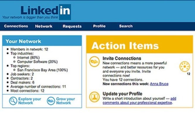 LinkedIn năm 2003 - Ảnh: Ignite Social Media