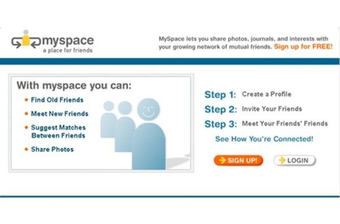 MySpace năm 2003 - Ảnh: Ignite Social Media