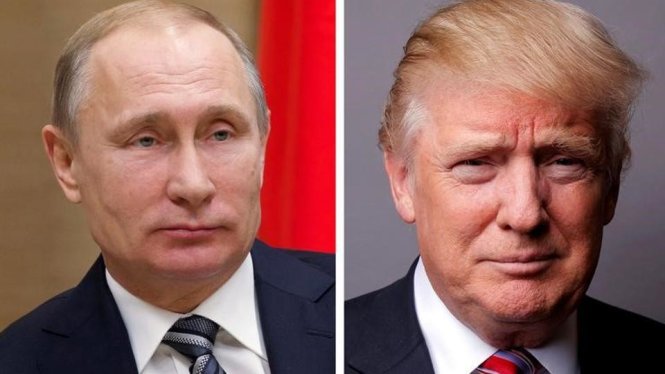 Tổng thống Nga Vladimir Putin (trái) và tổng thống Mỹ Donald Trump - Ảnh: AFP/Reuters