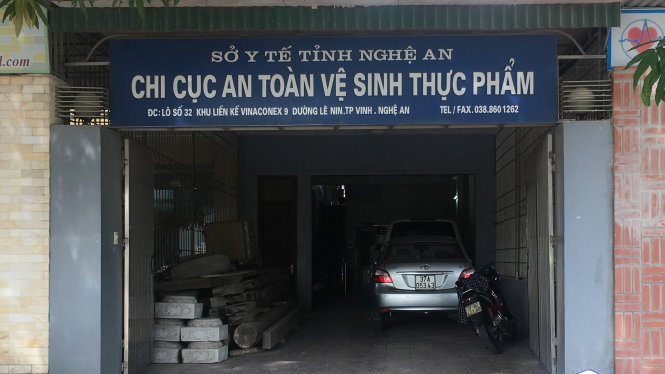 Chi cục An toàn vệ sinh thực phẩm Nghệ An - nơi ông Trang từng công tác - Ảnh: Doãn Hòa